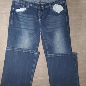 Reign Women's Blue and Navy Jeans